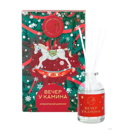Диффузор-открытка Aroma Harmony вечер у камина 50 мл диффузор ароматический cherry pie 50мл гвоздика вино вишня df cp 50
