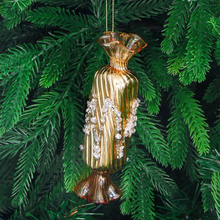 Украшение стеклянное Yancheng Shiny конфета 3x3x14 см