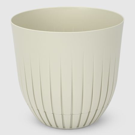 Горшок для цветов Alya Plastik line d21 см 5л светло-бежевый