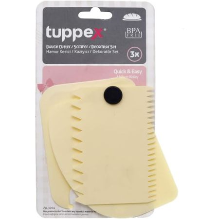 Набор Sun Plastik тесторезка + скребок + декаратор