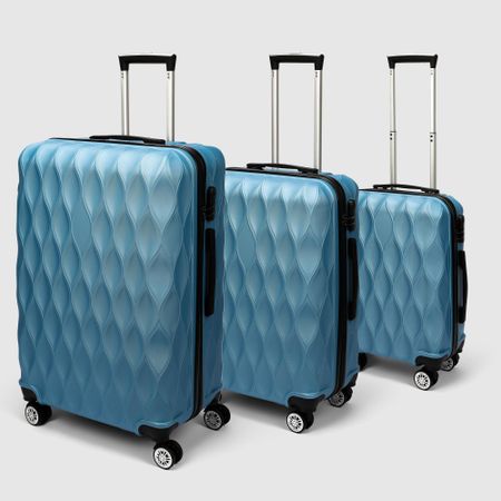 Набор чемоданов Smarter Luggage 3 размеров: 20, 24,28, синий
