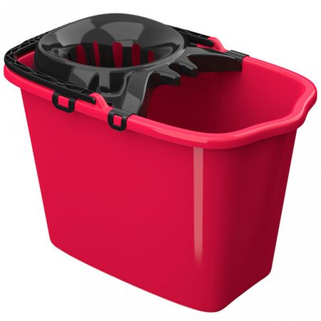 Ведро Альт-Пласт прямоугольное со сливом и отжимом 15 л в ассортименте