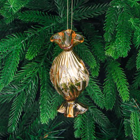 Украшение стеклянное Yancheng Shiny конфета 5.5x12 см