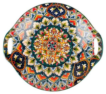 Блюдо с ручками Nouvelle Home Arabesque, 22,5х20,5х4,5 см