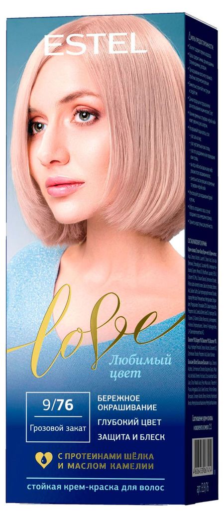 Крем-краска для волос Estel Стойкая love грозный закат 9/76