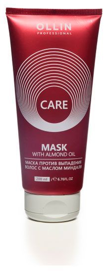 Маска для окрашенных волос Ollin Care против выпадения с маслом миндаля, 200 мл