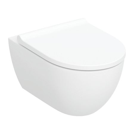 Унитаз подвесной Geberit Pravelo Acanto Rimfree безободковый белый глянцевый с сиденьем дюропласт микролифт (503.503.00.1) 2x для vw polo sedan 2010 2011 2012 2013 2014 2015 2016 2017 2022 гг зажим для автомобильного сиденья скользящая крышка предотвращает царапины