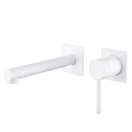 Смеситель для раковины встраиваемый Abber Emotion белый однорычажный (AF8812W)