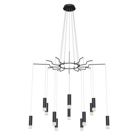 Люстра подвесная Maytoni Davida G9 72 Вт 35 кв.м (MOD035PL-12B) подвесные светильники лампа подвесная лампа nordic modern loft подвесная люстра e27 светодиодный люстра кухня обеденный бар гостиная