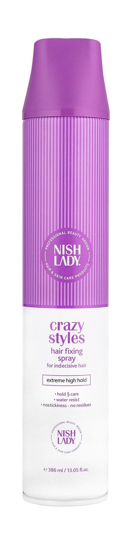 Nishlady Crazy Styles Extreme High Hold Hair Fixing Spray crazy horse винтажный блокнот из
