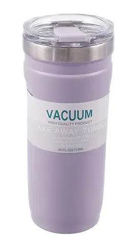 Термостакан Лавандовый (пластик/металл) (710мл) (12-07599-M6)