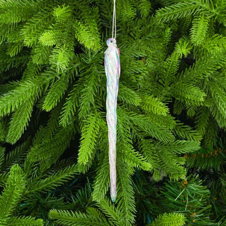 Украшение Yancheng Shiny стеклянное сосулька 1,8x18 см