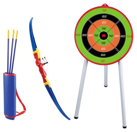 Набор игровой ONE TWO FUN лук с мишенью, 42х59 см кроссворды и головоломки развиваем внимательность