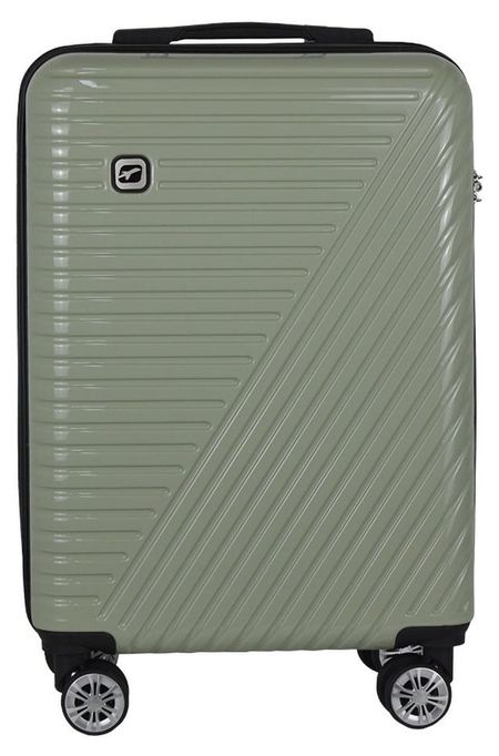 Чемодан жесткий Airport хаки 8 колес, 35х20х51 см, размер S