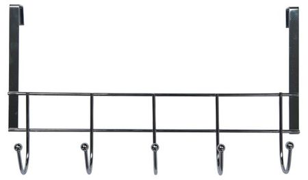 Вешалка навесная на дверь Actuel с крючками, 35x20x9 см