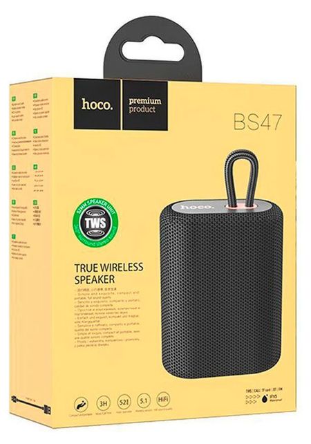 Колонка портативная Hoco BS47 5Вт Bluetooth черная
