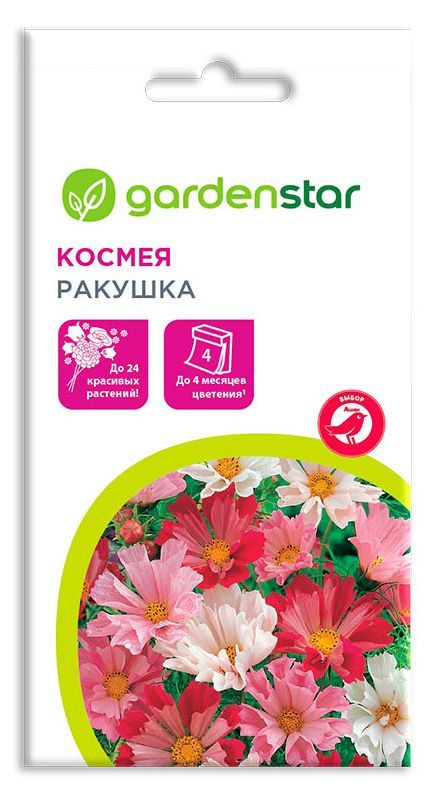 Семена Космея Garden Star Ракушка, 0,5 г кейси уэст расстояние между нами