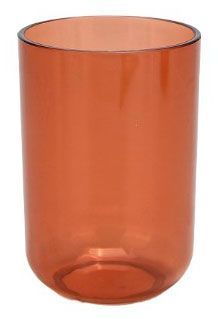 Стакан для зубных щеток Actuel коричневый, 7,2х7,2х11 см