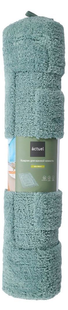 Коврик для ванной комнаты Actuel с противоскользящим основанием мятный, 60х90 см