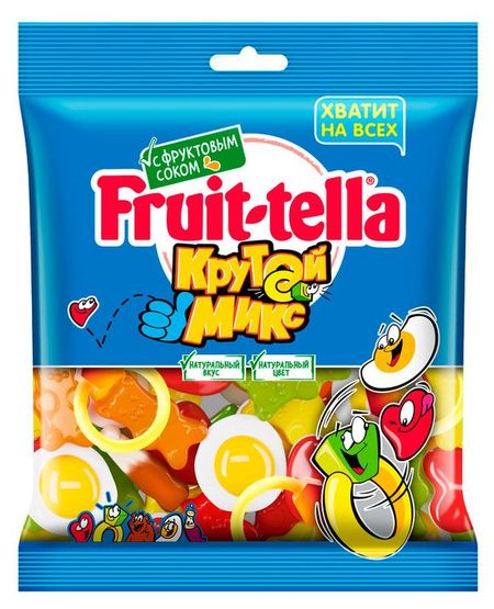 Мармелад Fruittella Крутой микс с фруктовым соком, 300 г