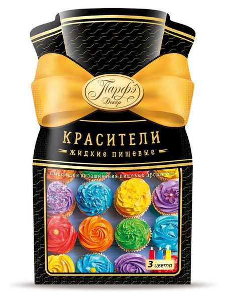 Красители Парфэ пищевые жидкие набор 3 цвета, 36 г