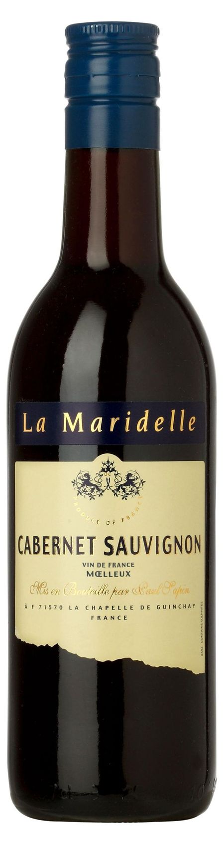 Вино La Maridelle Cabernet Sauvignon красное полусладкое Франция, 0,187 л