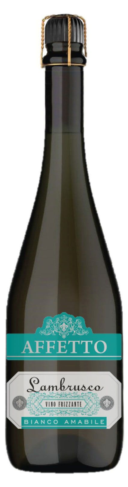 Игристое вино Affetto Lambrusco белое полусладкое Россия, 0,75 л