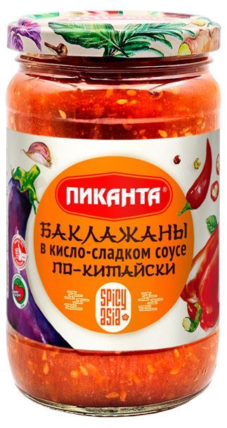 Баклажаны Пиканта в кисло-сладком соусе по-китайски, 360 г