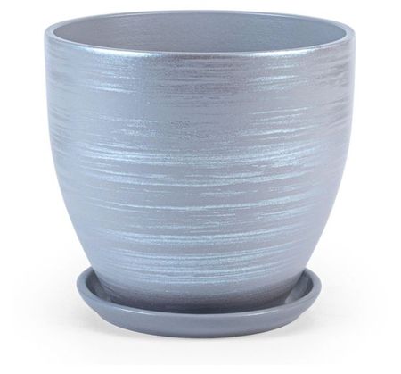Горшок керамический Студия-Декор Галактика серый, 15 см