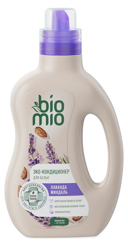 Кондиционер для белья BioMio лаванда миндаль, 800 мл