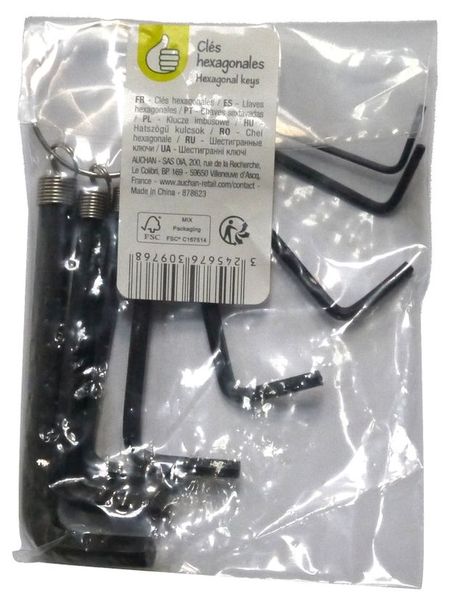 Набор шестигранных ключей Pouce с брелком, 8 шт денис анатольевич ануров соционика 16 ключей к человеку