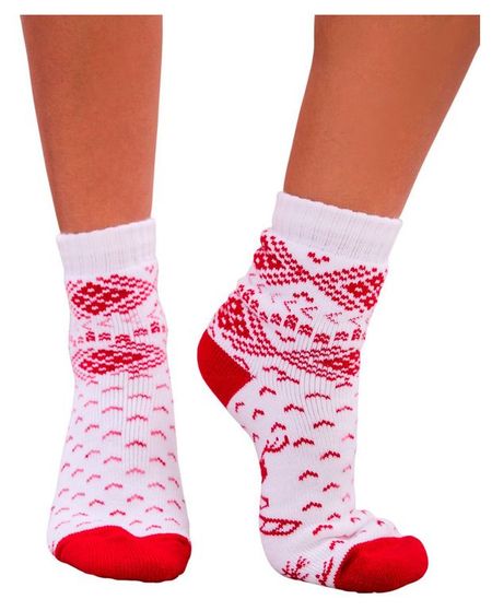 Носки женские новогодние утепленные красные, p. 25