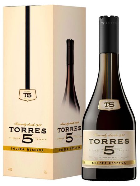 Бренди Torres 5 Solera Reserva Испания, 0,7 л