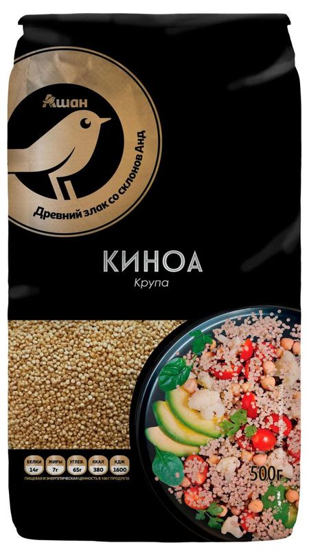 Киноа АШАН Золотая птица, 500 г