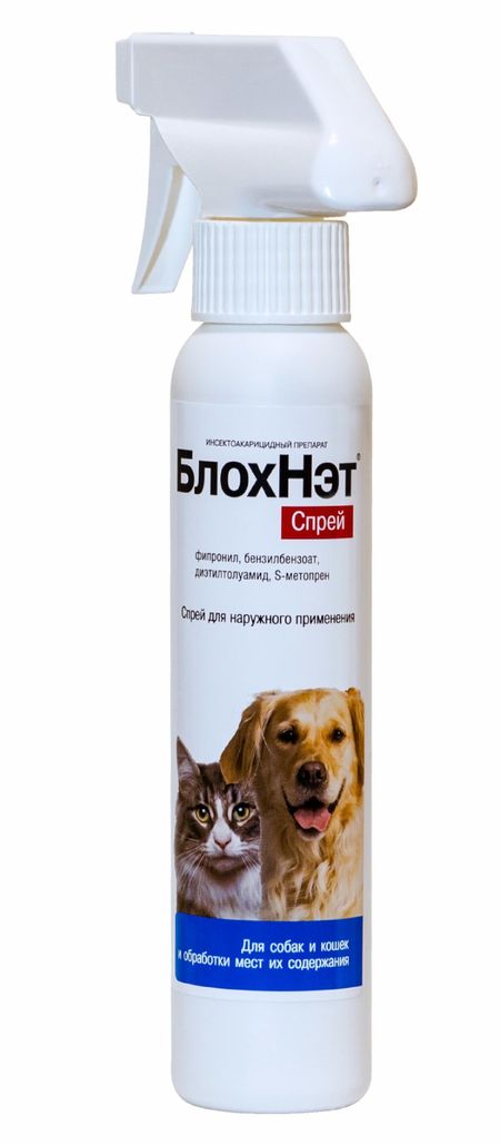 От блох и клещей Астрафарм БлохНэт спрей для кошек и собак от блох и клещей (125 мл)