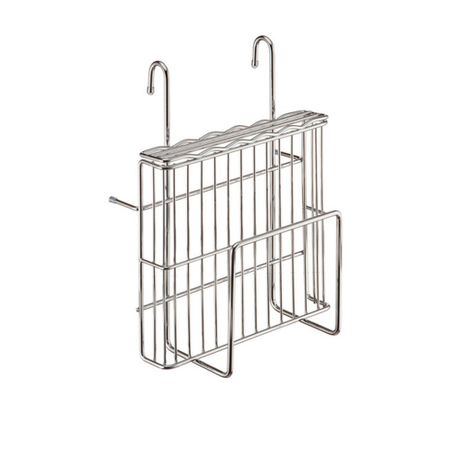 Держатель на рейлинг для ножей и досок 235х135х315 мм хром (YJ-G302) магнитный держатель для ножей из акации