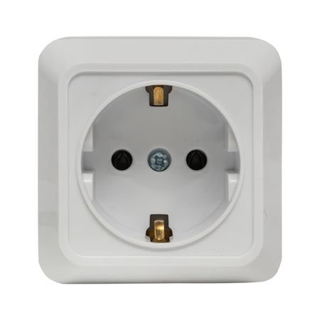 Розетка EKF Рим накладная белая (ENR16-028-10)