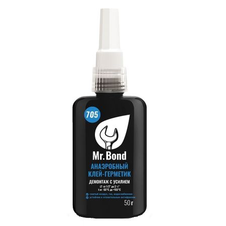 Клей-герметик для резьбовых соединений Mr.Bond 705 синий 50 г