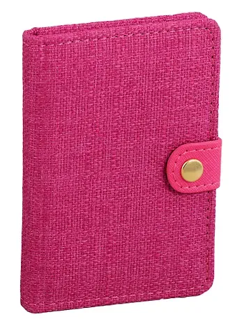 Алфавитная книга на кнопке А7, 64 листа, розовая