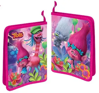 Папка для тетрадей Trolls с 3-х строн, с одним отделением на молнии 4258088