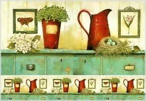 Набор для творчества Рисовая карта для декупажа Кухня в ретро стиле №1 21*29см