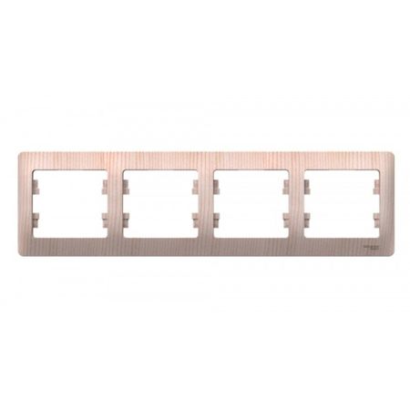 Рамка Systeme Electric Glossa четырехместная сосна (SE GSL001504)