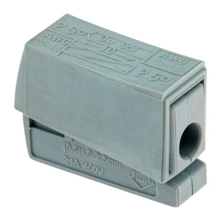 Клемма на 1 провод Duwi СМК 224-112 0,5-2,5 кв.мм с рычажками без пасты (5 шт.) (26734 8)