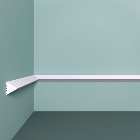 Молдинг из экополимера ударопрочный 20х20х2000 мм под покраску Bello Deco XPS M 27 белый