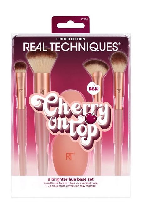 Real Techniques Cherry On Top A Brighter Hue Base Set Limited Edition одноразовые защитные чехлы для продуктов полиэтиленовые 34 38 42 см
