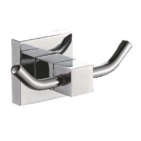 Крючок для ванной Haiba HB8605-2 двойной на шуруп металл хром (551036)