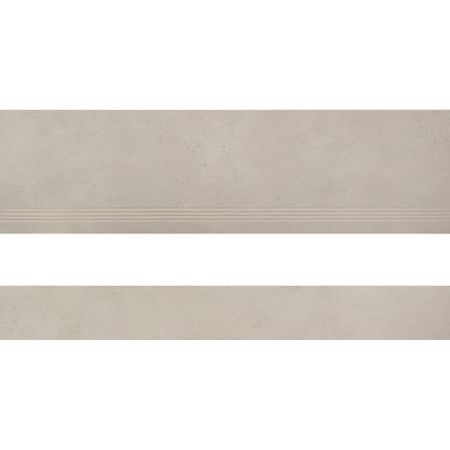 Керамогранит ступень с подступенком Estima Underground UN01 светло-серый 1200х330х10 мм