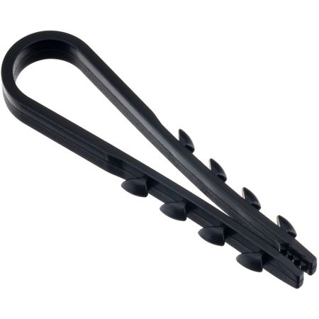 Дюбель-хомут для плоского кабеля Duwi ДХК 5-10 мм черный (10 шт.) (30347 3)