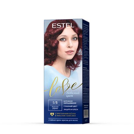 Краска для волос ESTEL PROFESSIONAL Краска для волос, стойкая LOVE тон 5/5 Красное дерево 50 см 90 см трафарет для фотомагнита шаблон для кирпичной стены краска мандала кельтское дерево жизни s494