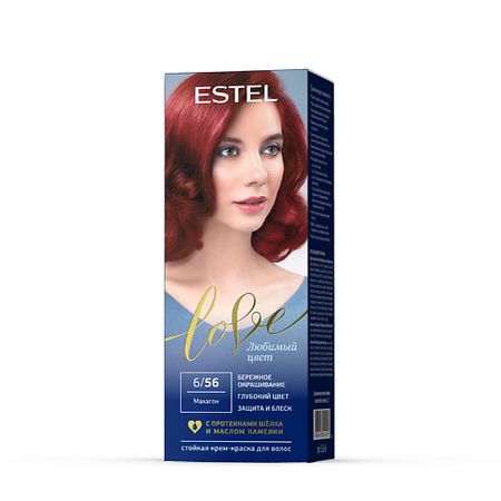 Краска для волос ESTEL PROFESSIONAL Краска для волос, стойкая LOVE тон 6/56 Махагон лак акриловый лакра махагон 0 9кг арт 0007566